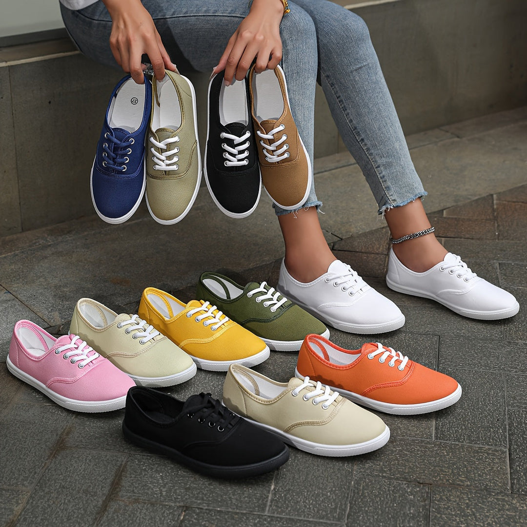 Lotte | Baskets basses en toile élégantes et confortables