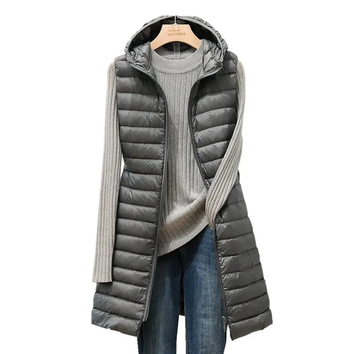 Belen - Gilet bouffant à capuche pour femmes