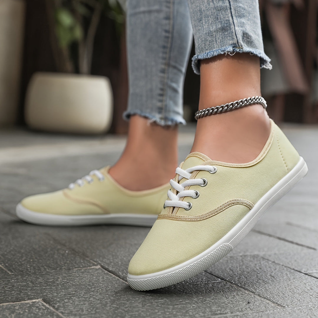 Lotte | Baskets basses en toile élégantes et confortables