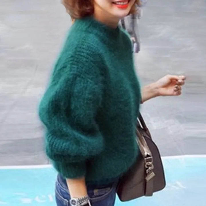 Griselda - Pull en angora vintage de luxe pour une apparence décontractée et confortable