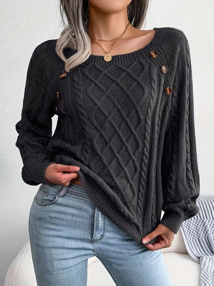 Leny - Pull tendance à col rond pour un confort optimal