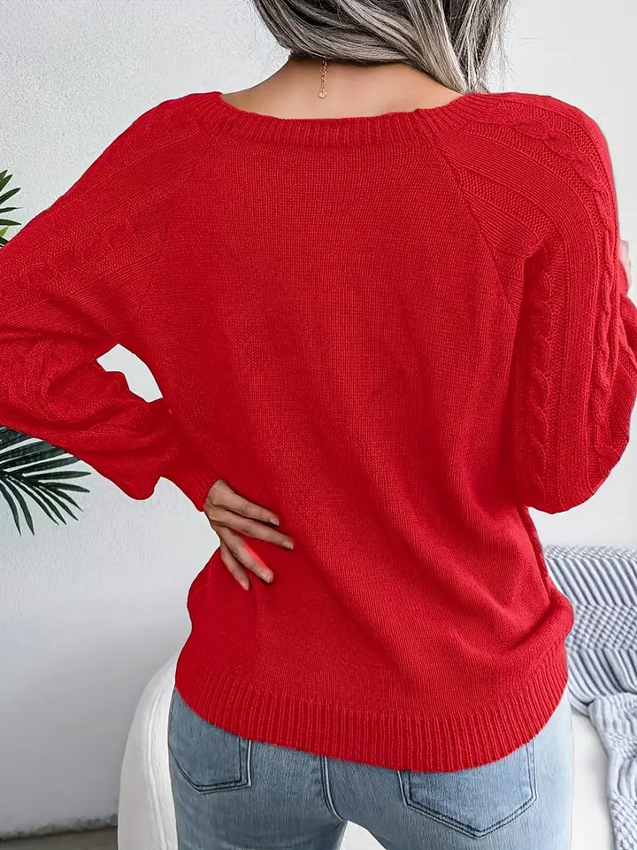 Leny - Pull tendance à col rond pour un confort optimal