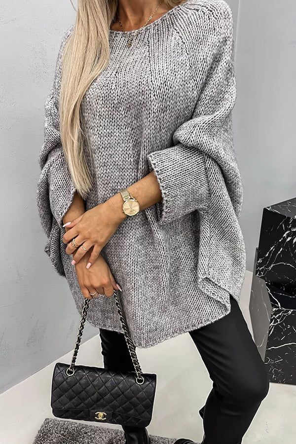 Froukje - Pull élégant pour femmes avec manches chauve-souris chic