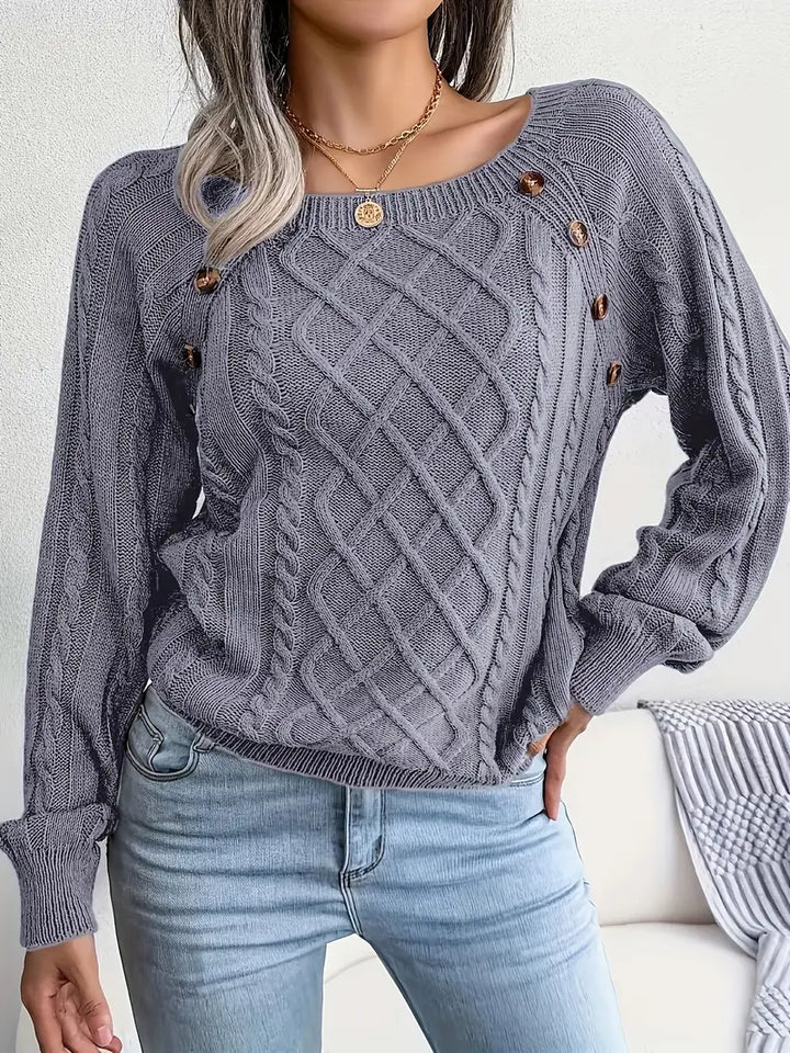 Leny - Pull tendance à col rond pour un confort optimal
