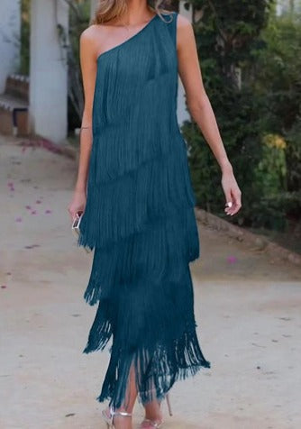 LD | Robe à Franges Élégante – Style Tendance et Sophistiqué