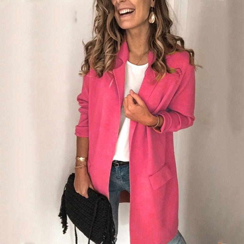 Veste blazer longue chic WILLIA pour un style sans faille