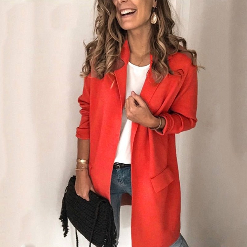 Veste blazer longue chic WILLIA pour un style sans faille