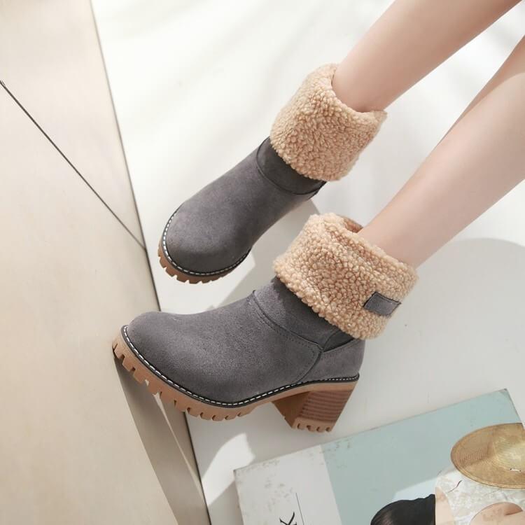 Jasmine | Bottes de neige élégantes et confortables avec doublure en fourrure synthétique de luxe