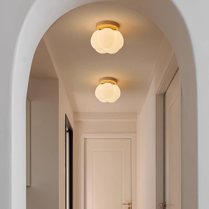 Lampe suspendue chic en forme de citrouille pour une atmosphère plus chaleureuse