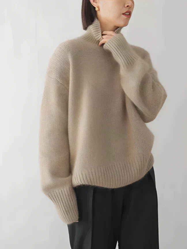 Goma - Élégant pull à col roulé pour un look printanier élégant