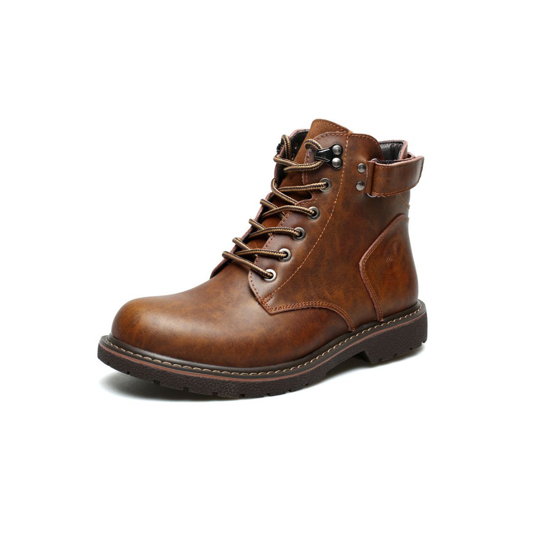 Bottes élégantes en cuir Robert avec sangle chic