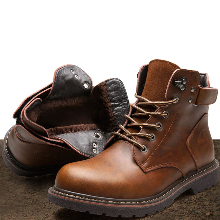 Bottes élégantes en cuir Robert avec sangle chic