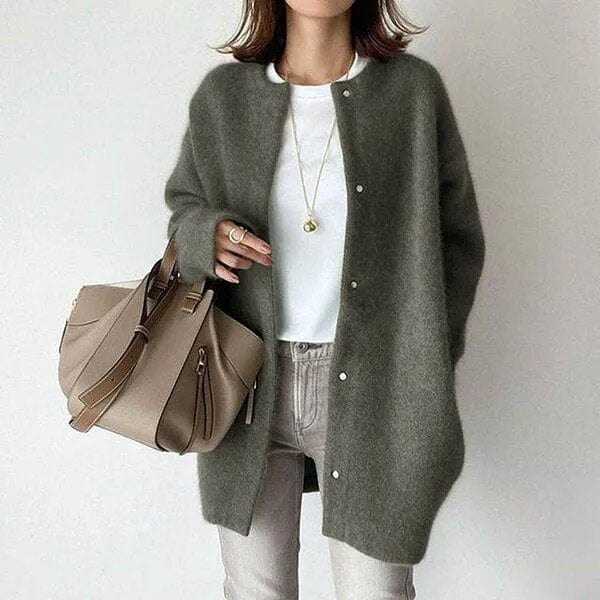 Cardigan de luxe Chic Damiana avec boutons élégants