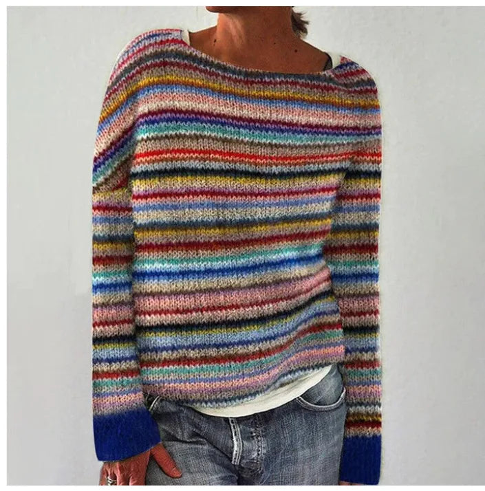 Perrine™ - Pull d'automne rétro