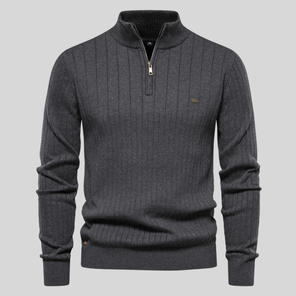 Alex | Pull de luxe avec fermeture éclair tendance