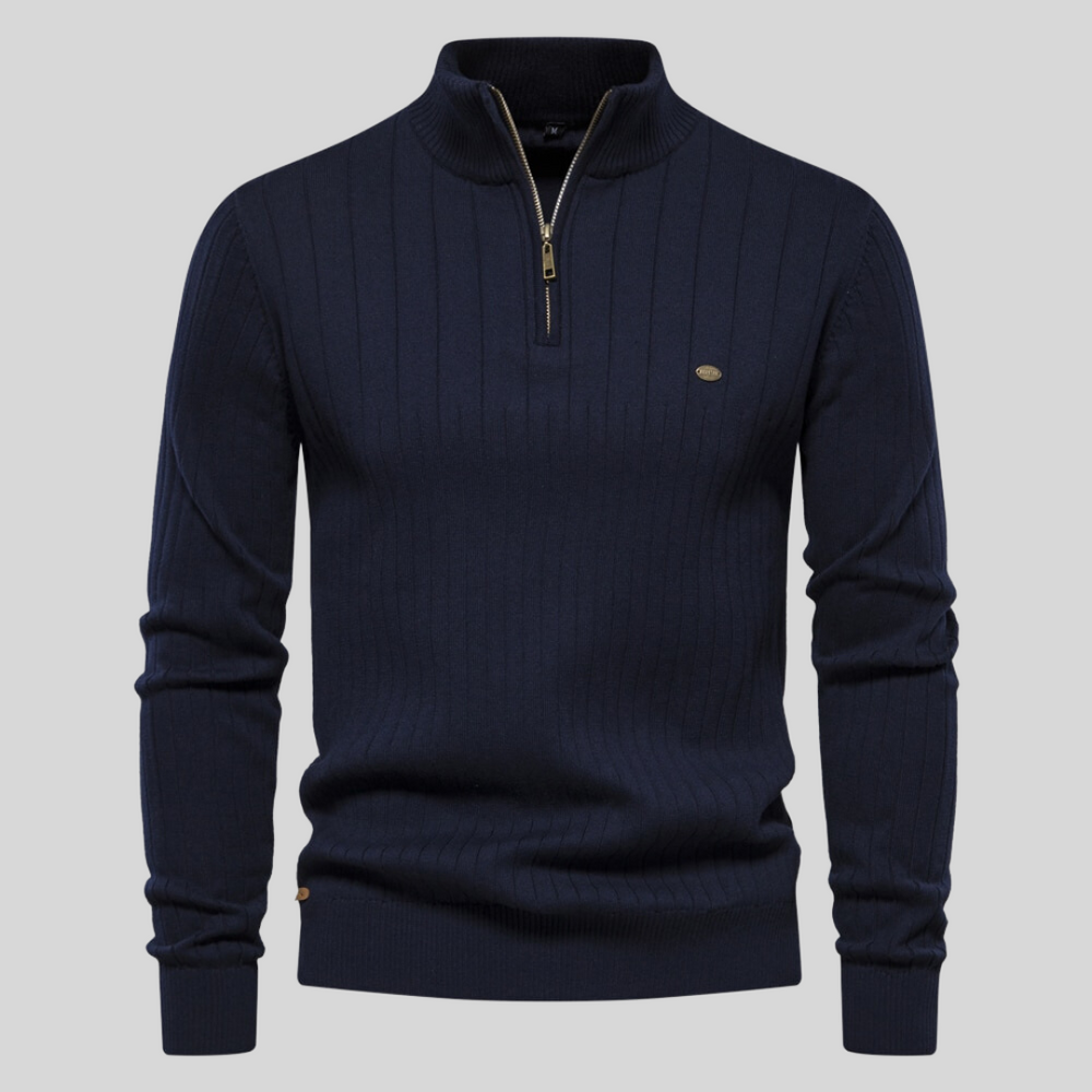 Alex | Pull de luxe avec fermeture éclair tendance