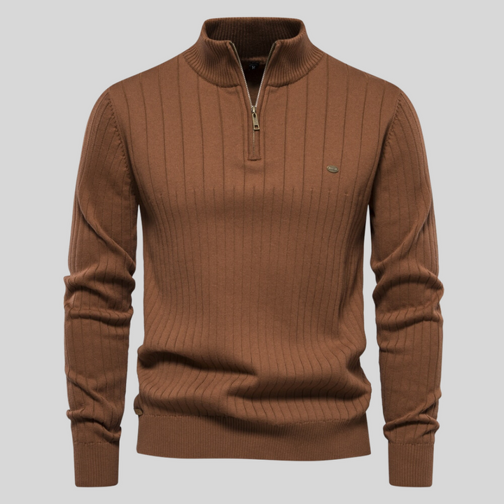Alex | Pull de luxe avec fermeture éclair tendance