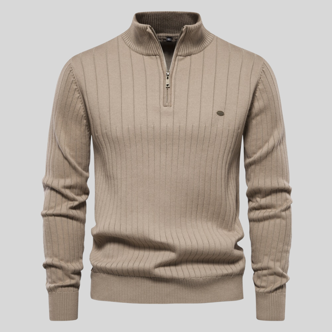 Alex | Pull de luxe avec fermeture éclair tendance