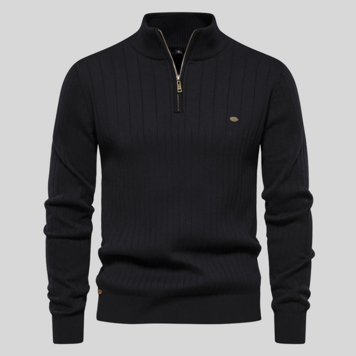 Alex | Pull de luxe avec fermeture éclair tendance