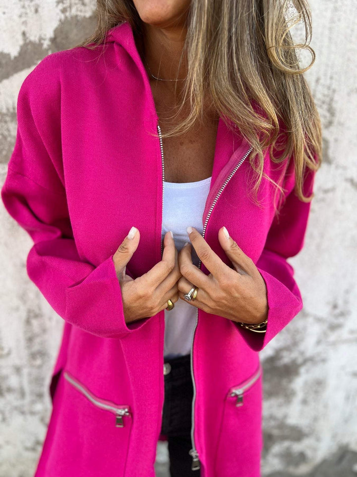 Jula | Elegant Long Sleeve Zip Cardigan