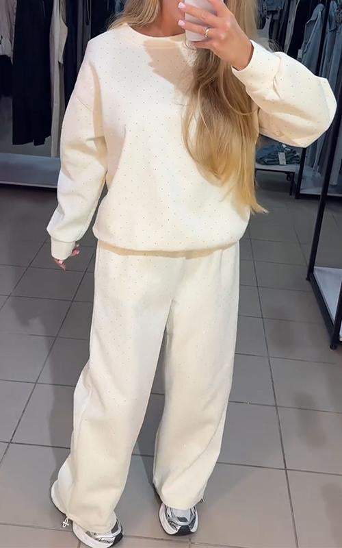 Nathalie™ - Oberteil und Hose Glitzerset