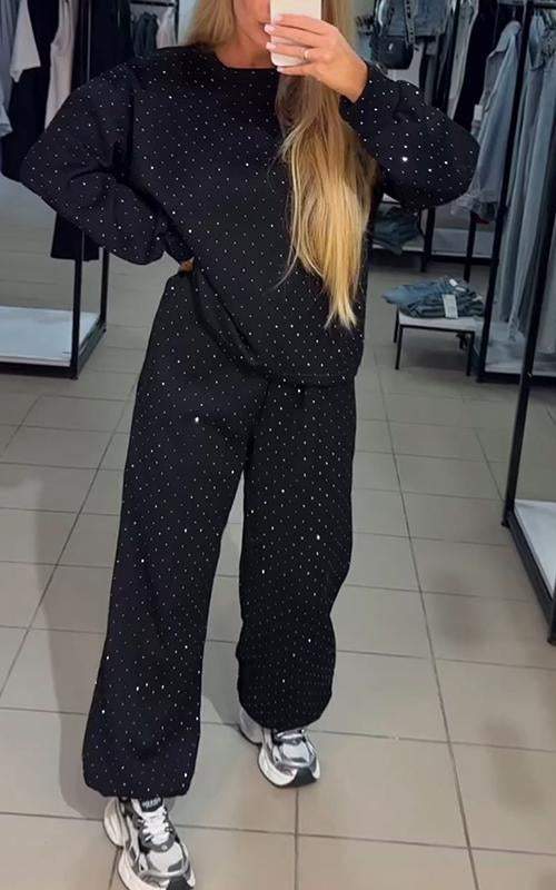 Nathalie™ - Oberteil und Hose Glitzerset