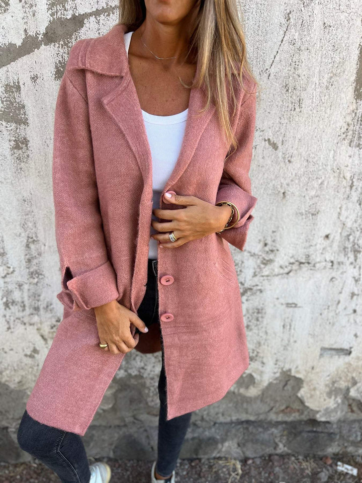 Aira - Manteau à long revers élégant et douillet