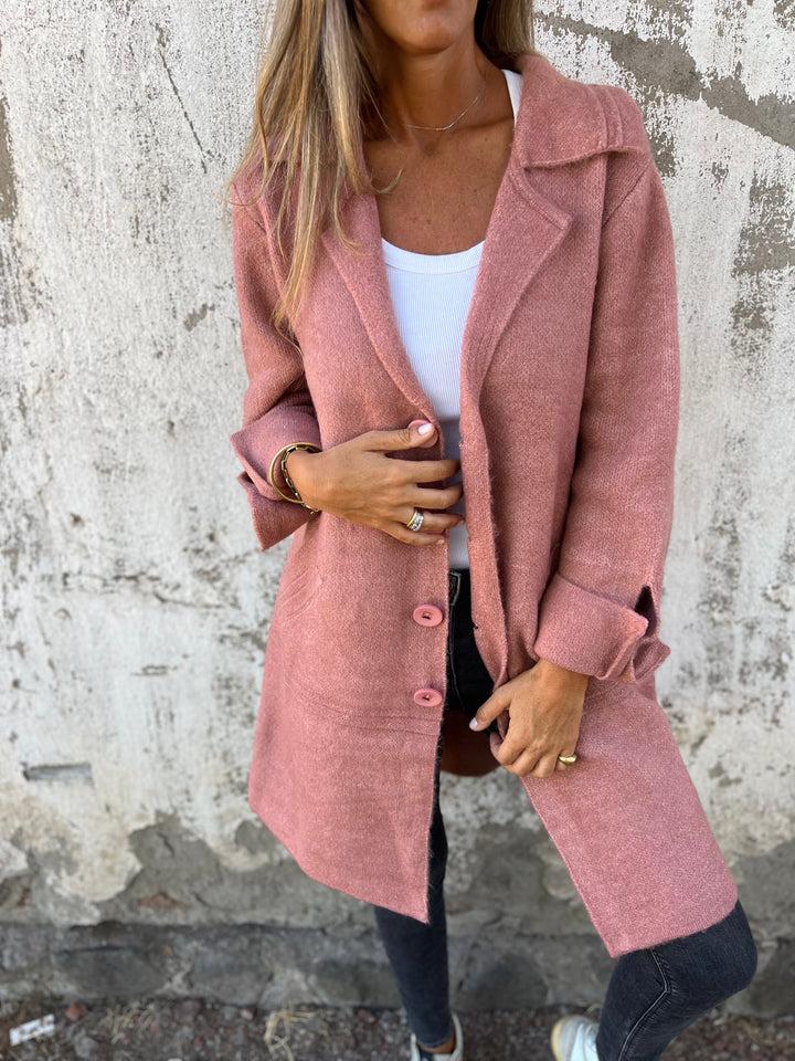 Aira - Manteau à long revers élégant et douillet