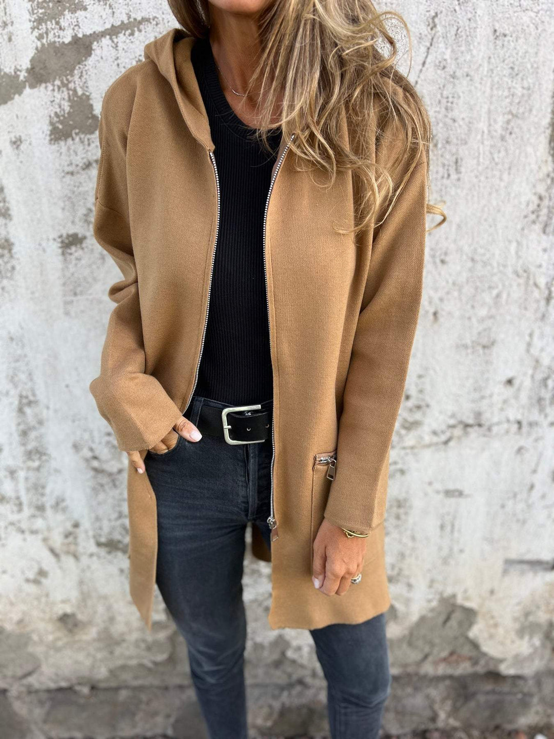 Jula | Elegant Long Sleeve Zip Cardigan