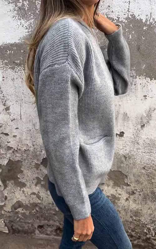 EVANNA - Veste élégante en tricot zippée pour un confort ultime