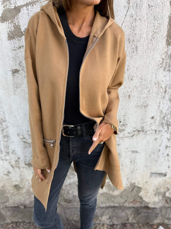 Jula | Elegant Long Sleeve Zip Cardigan