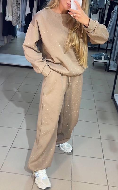 Nathalie™ - Oberteil und Hose Glitzerset