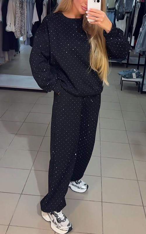 Nathalie™ - Oberteil und Hose Glitzerset