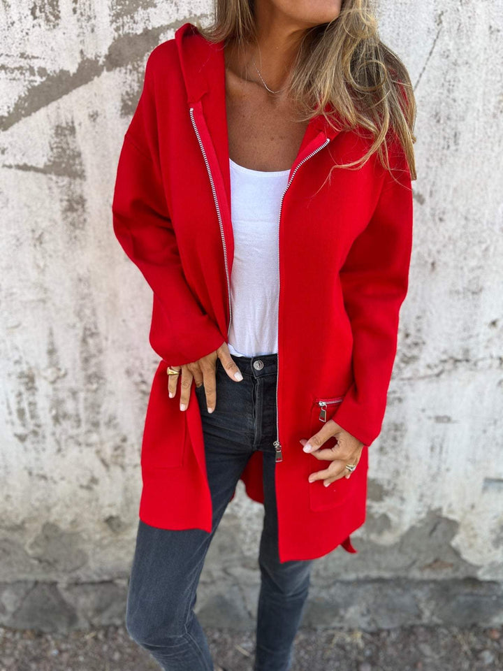 Jula | Elegant Long Sleeve Zip Cardigan