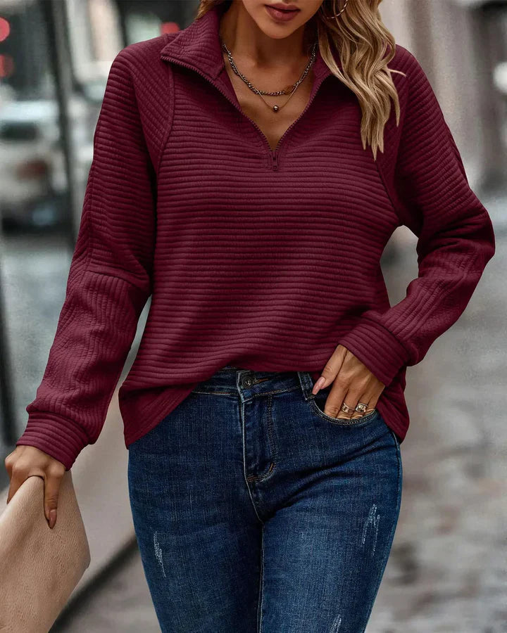 Estrella - Elegant V-neck Sweater for Women