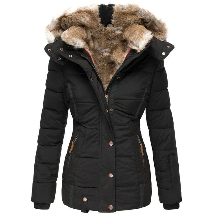 Clementine™ – Manteau d'Hiver Doublé de Fourrure pour Femme