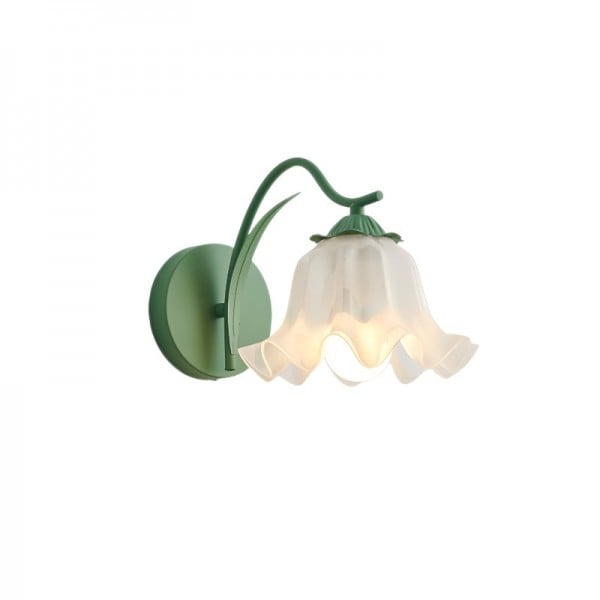 Lampe murale rétro chic pour jardin avec motif de fleurs