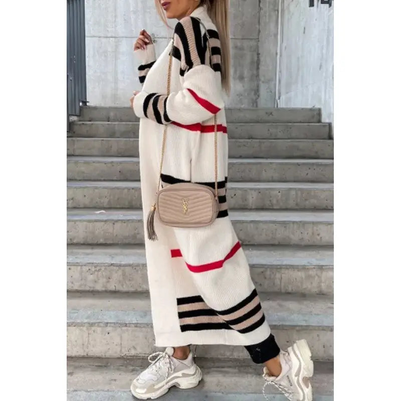 Lovita | Veste rayée en tricot de luxe de qualité supérieure
