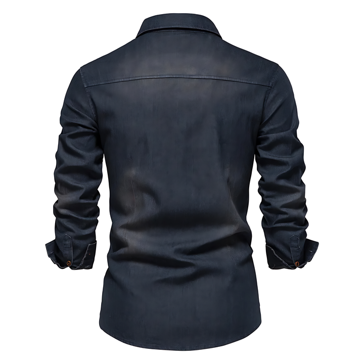 Clément™ - Adaptive Fit Cotton Denim Shirt Tailored for Men