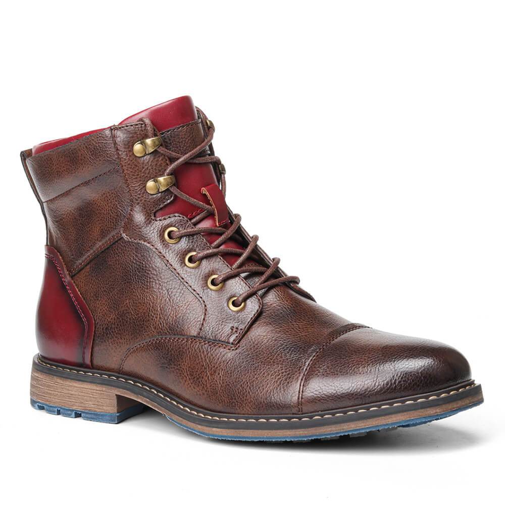 Élevez votre style avec les bottes Oxford en cuir de première qualité Aaron | Exquise, fabriquée à la main