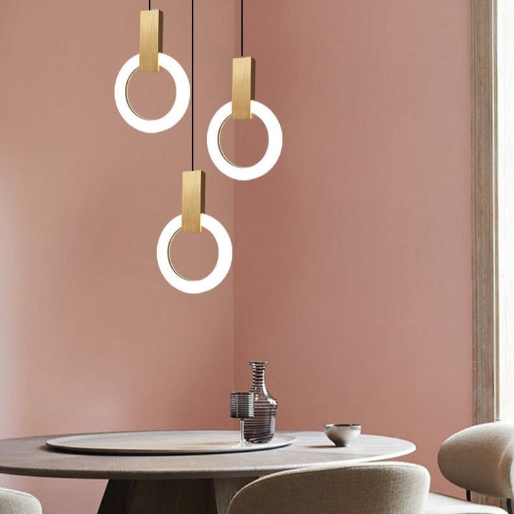 Elégante lampe pendante LED nordique