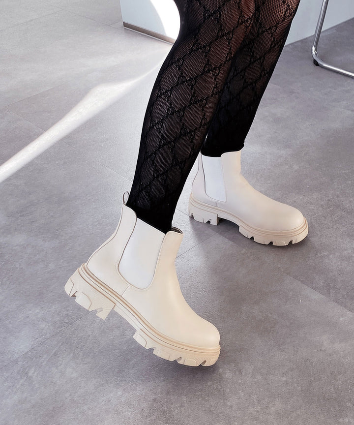 Bottes Riley beige chic pour un style sans effort