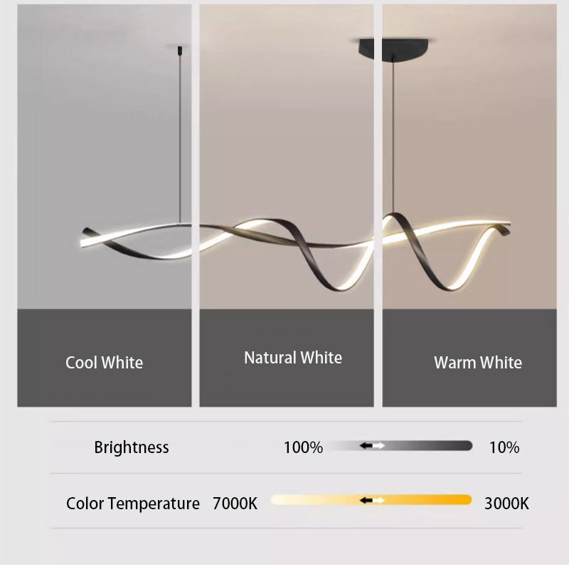Lustres LED modernes noirs pour une touche de luxe