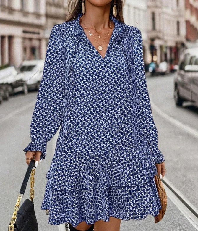 Jeanette | Robe élégante à motif unique