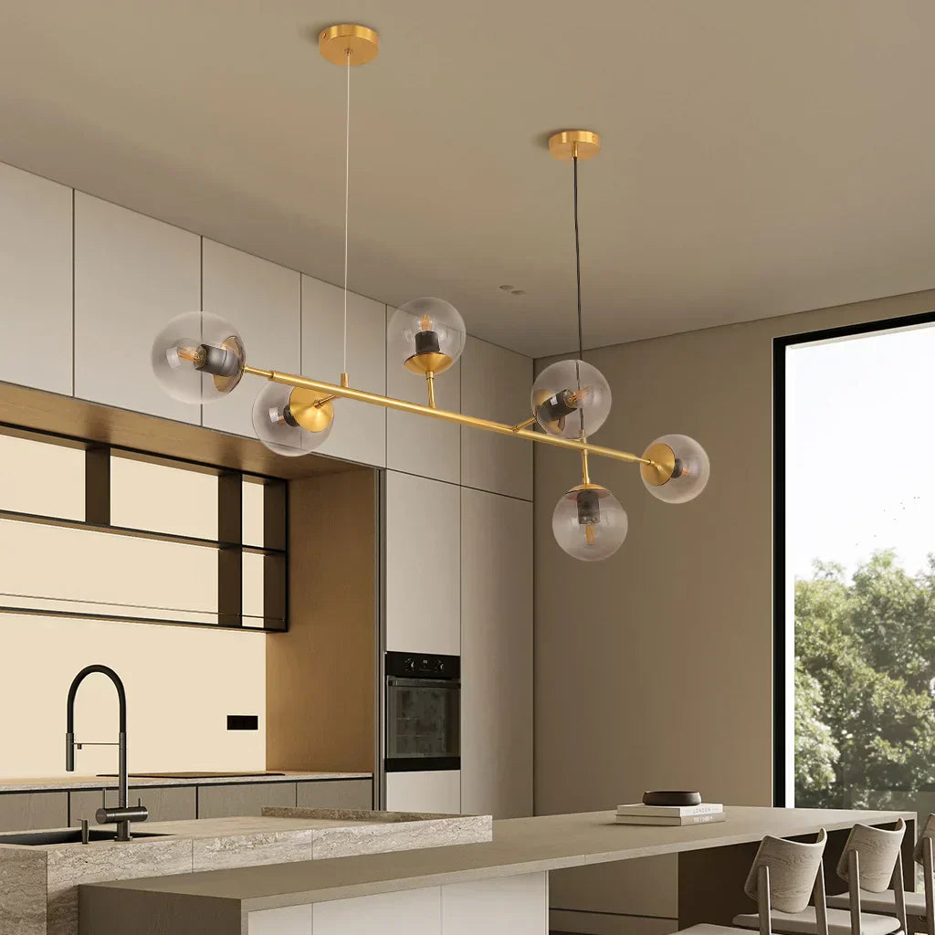 Lampe pendante Globe en verre Anzo pour un éclairage d'ambiance raffiné