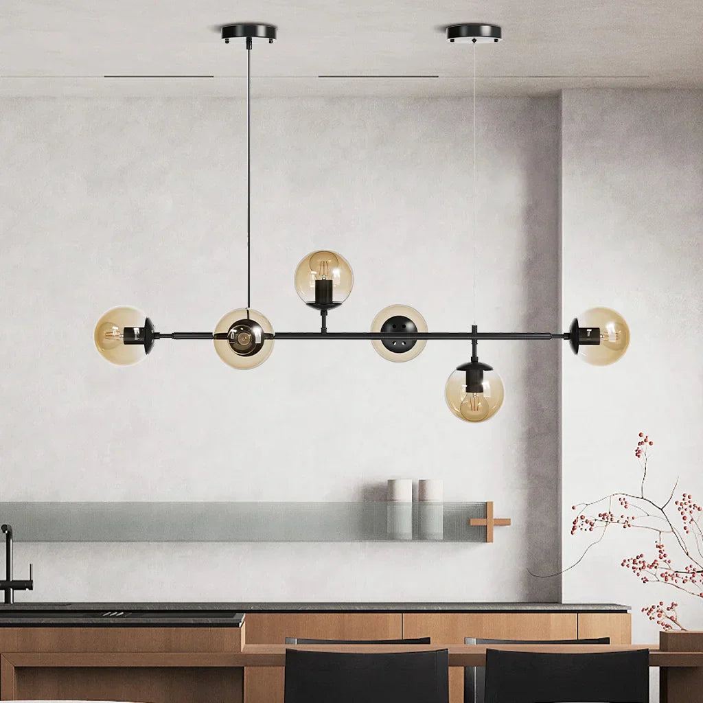 Lampe pendante Globe en verre Anzo pour un éclairage d'ambiance raffiné