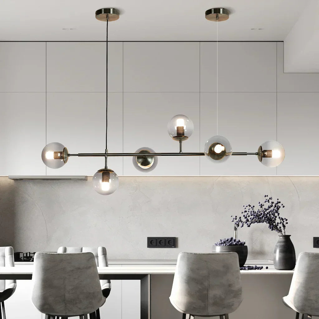 Lampe pendante Globe en verre Anzo pour un éclairage d'ambiance raffiné
