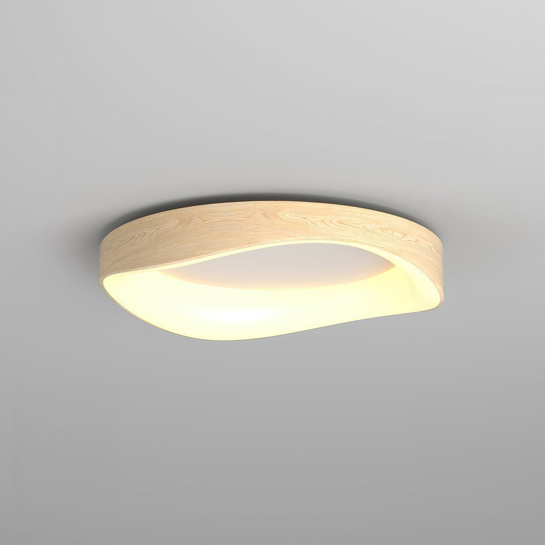 Lampe suspendue scandinave élégante en grain de bois pour une atmosphère artistique