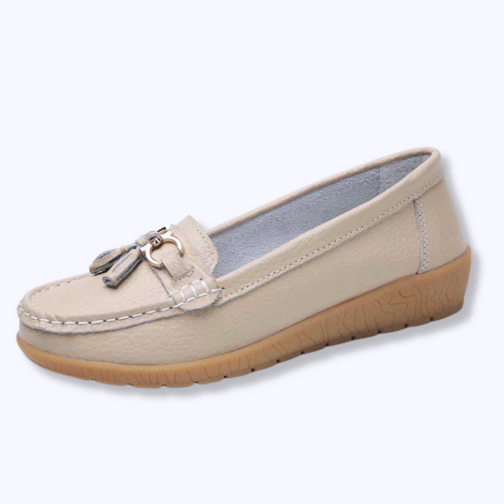 Ines - Mocassins à enfiler confortablement en peluche