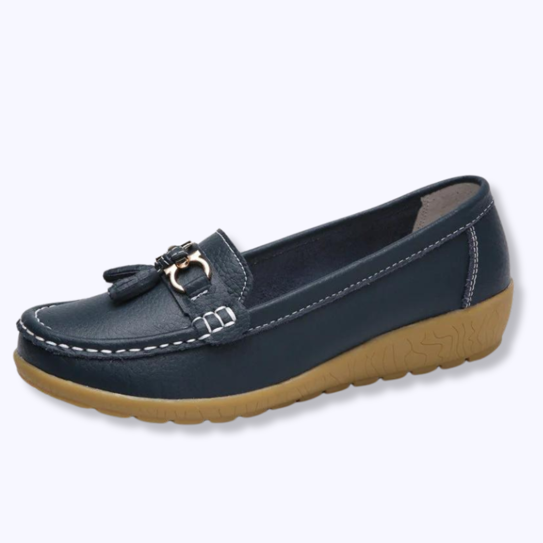 Ines - Mocassins à enfiler confortablement en peluche